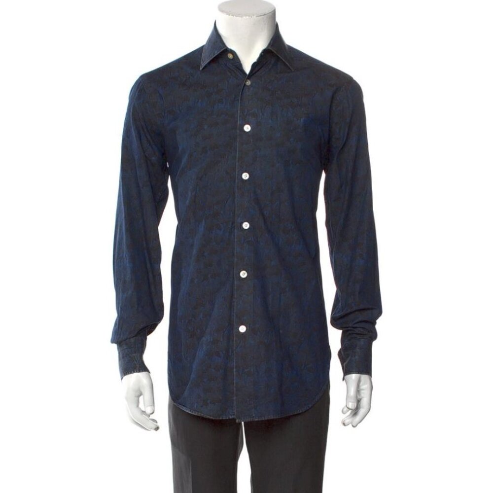 KITON Men's Long Sleeve Dress Shirt Size L